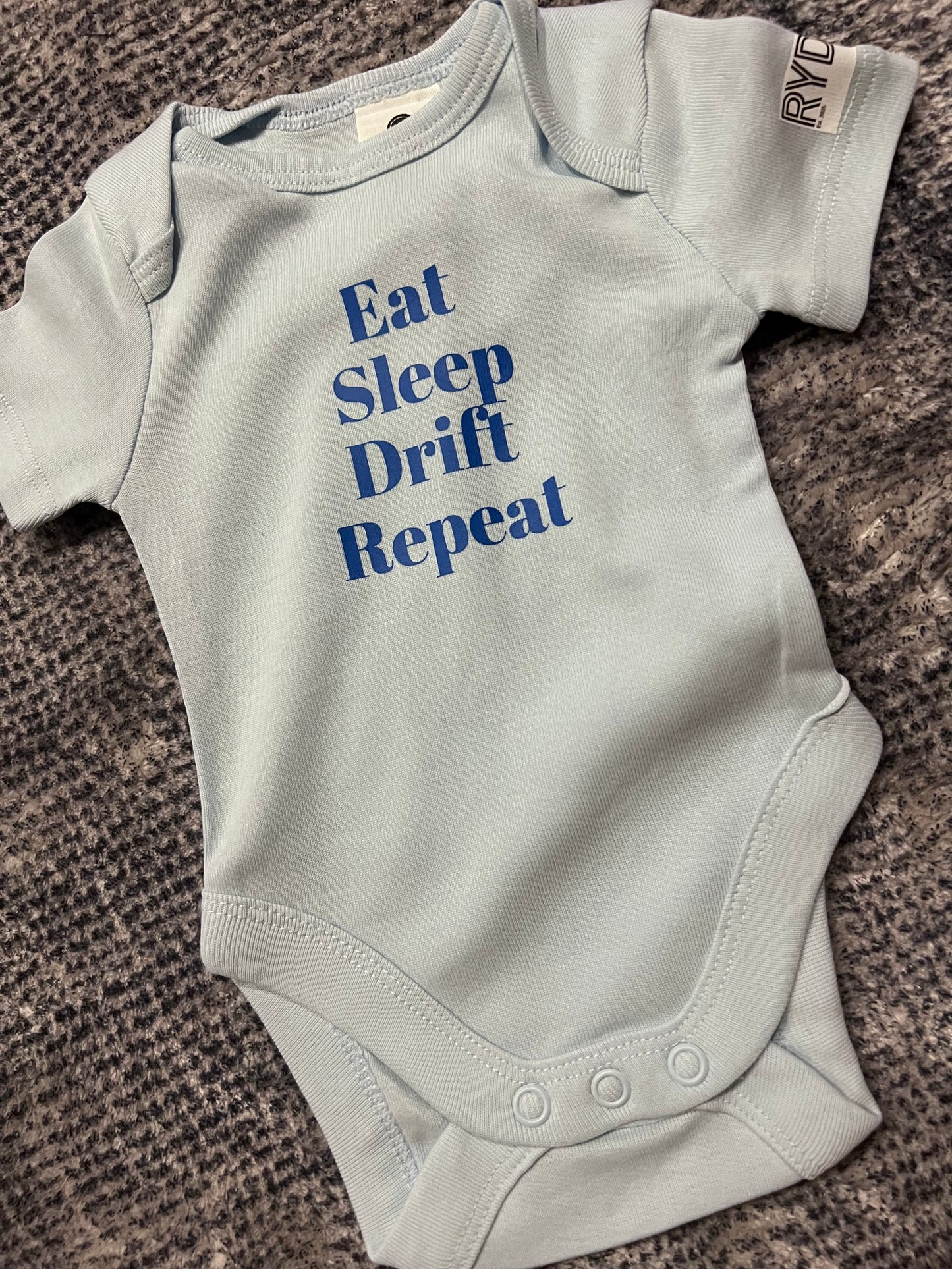 Eat, Sleep, Drift, Repeat Baby Onesie, Romper, Bodysuit